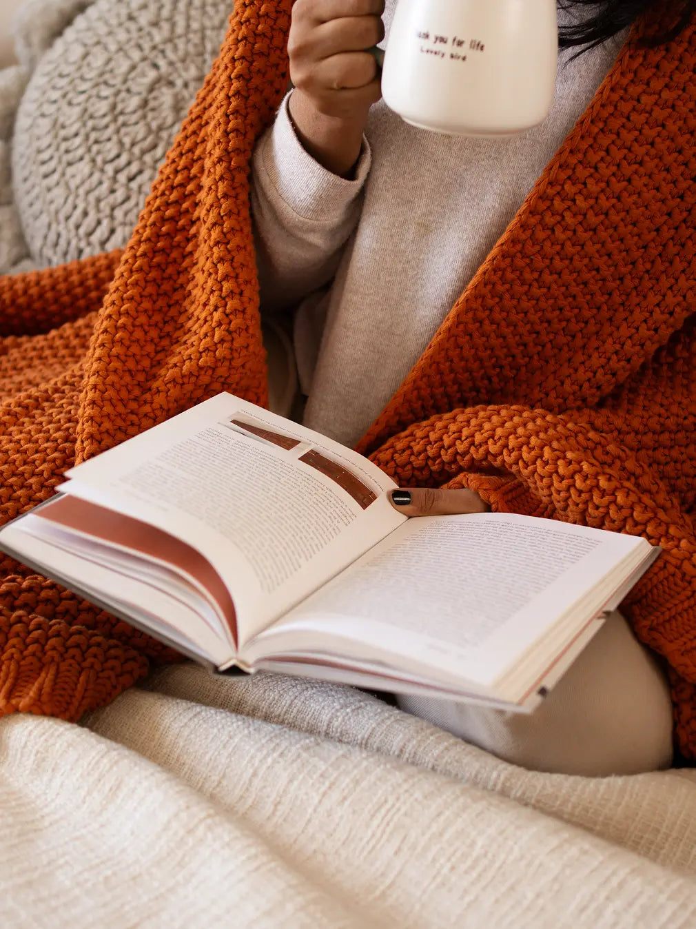 Alpine Cotton Knitted Throw- Mustard