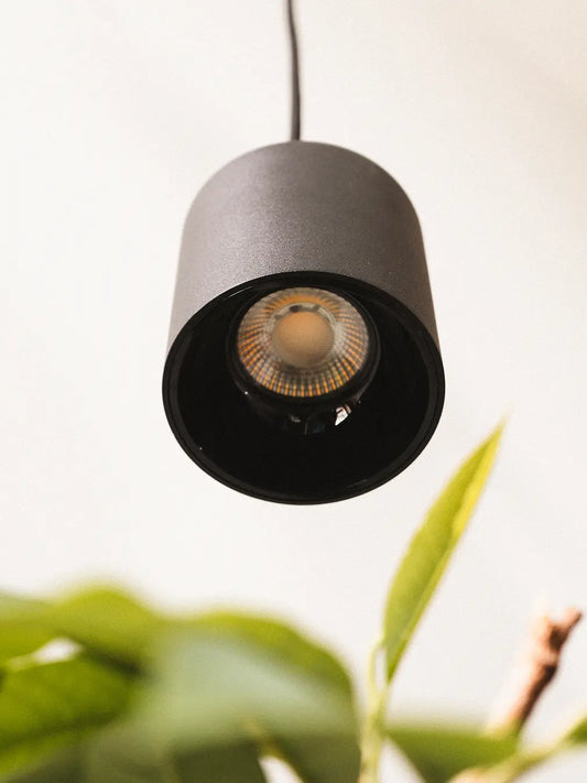 Close-up view of the Blaze 20W LED Pendant Grow Light illuminating downward.