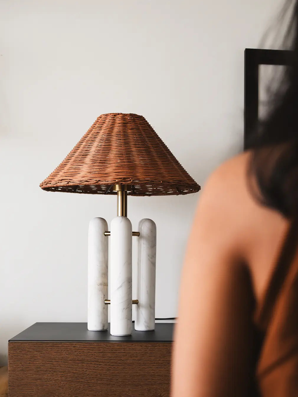 Cone Marble Table Lamp