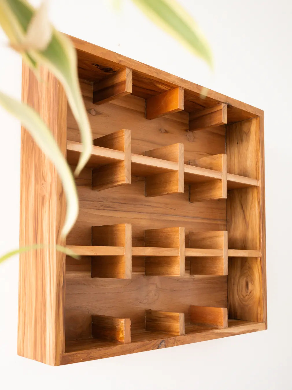 Solace-12 Teak Wood Cup Shelf