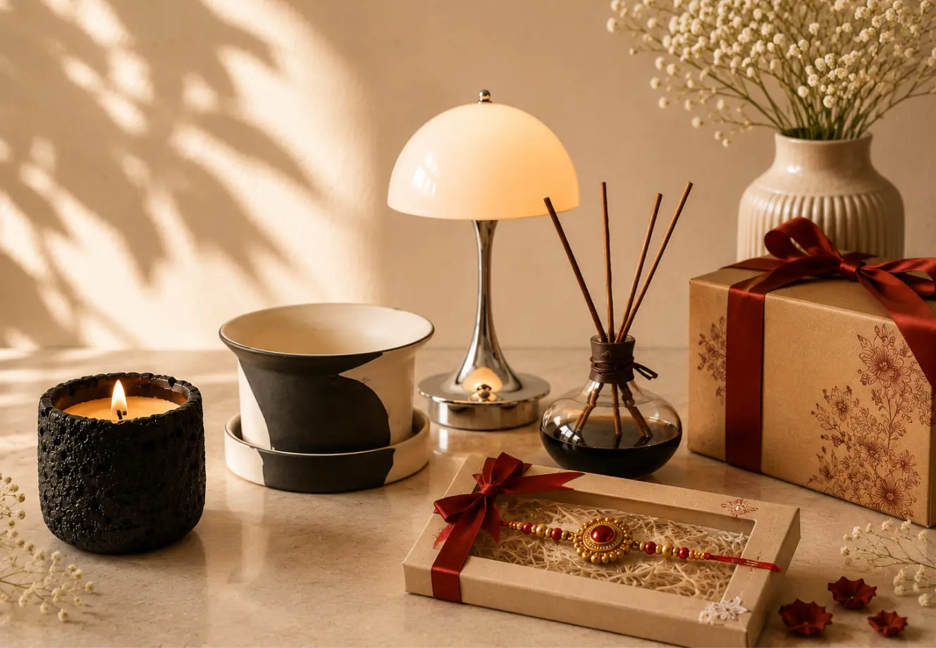Premium home decor gift ideas for Rakhi celebration with stylish everyday essentials 