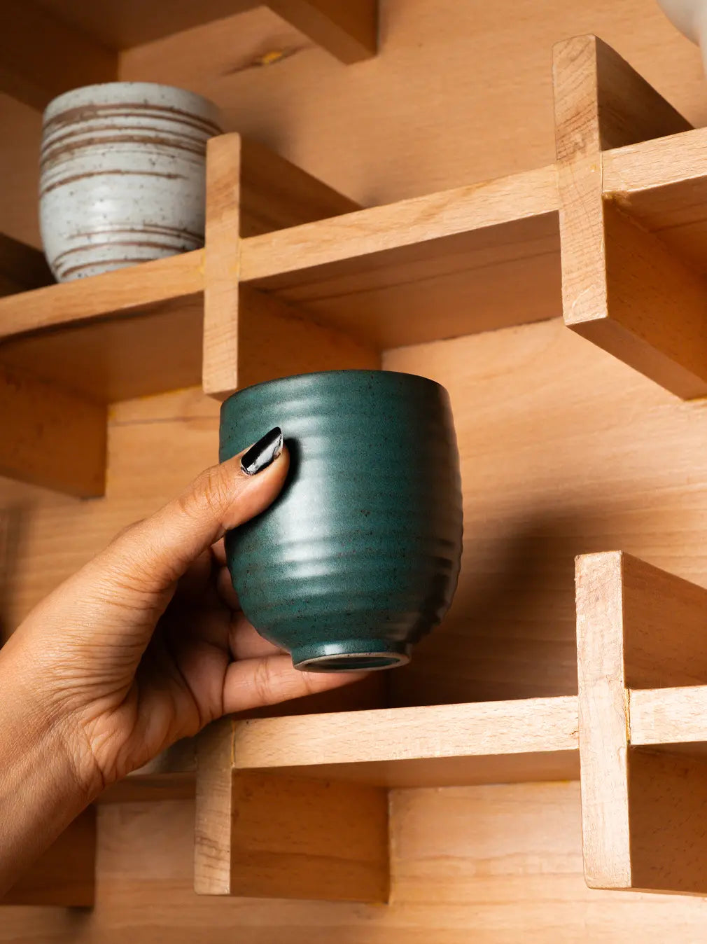 Asagi Ceramic Tea Cup