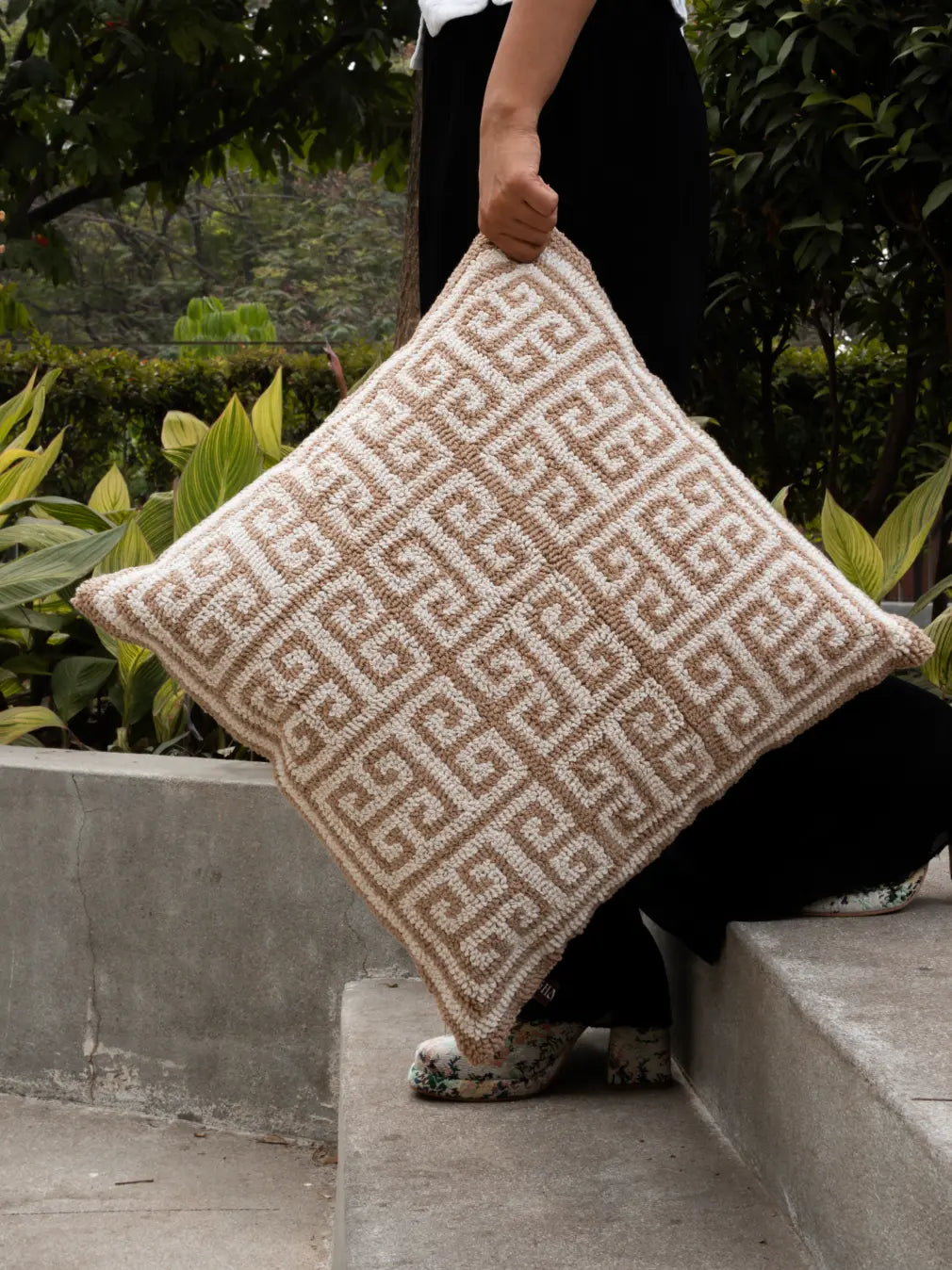 Brique Cotton Cushion Cover
