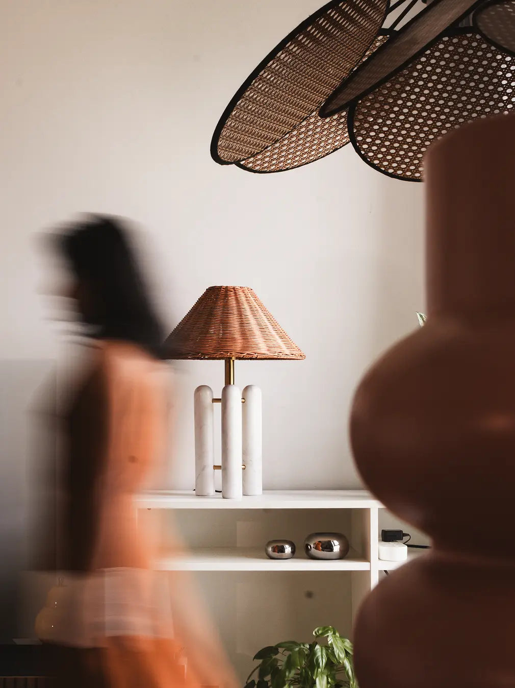 Cone Marble Table Lamp