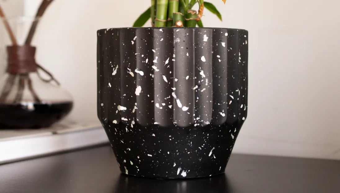 black concrete plant pot Marvellous Concrete Planter Black - Cement Pots