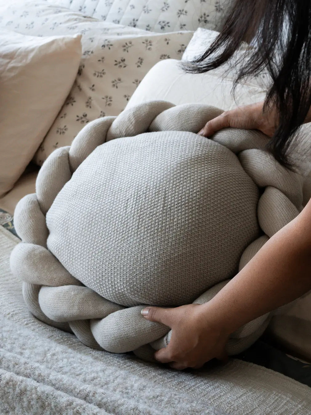 Halo Nest Cushion - Grey
