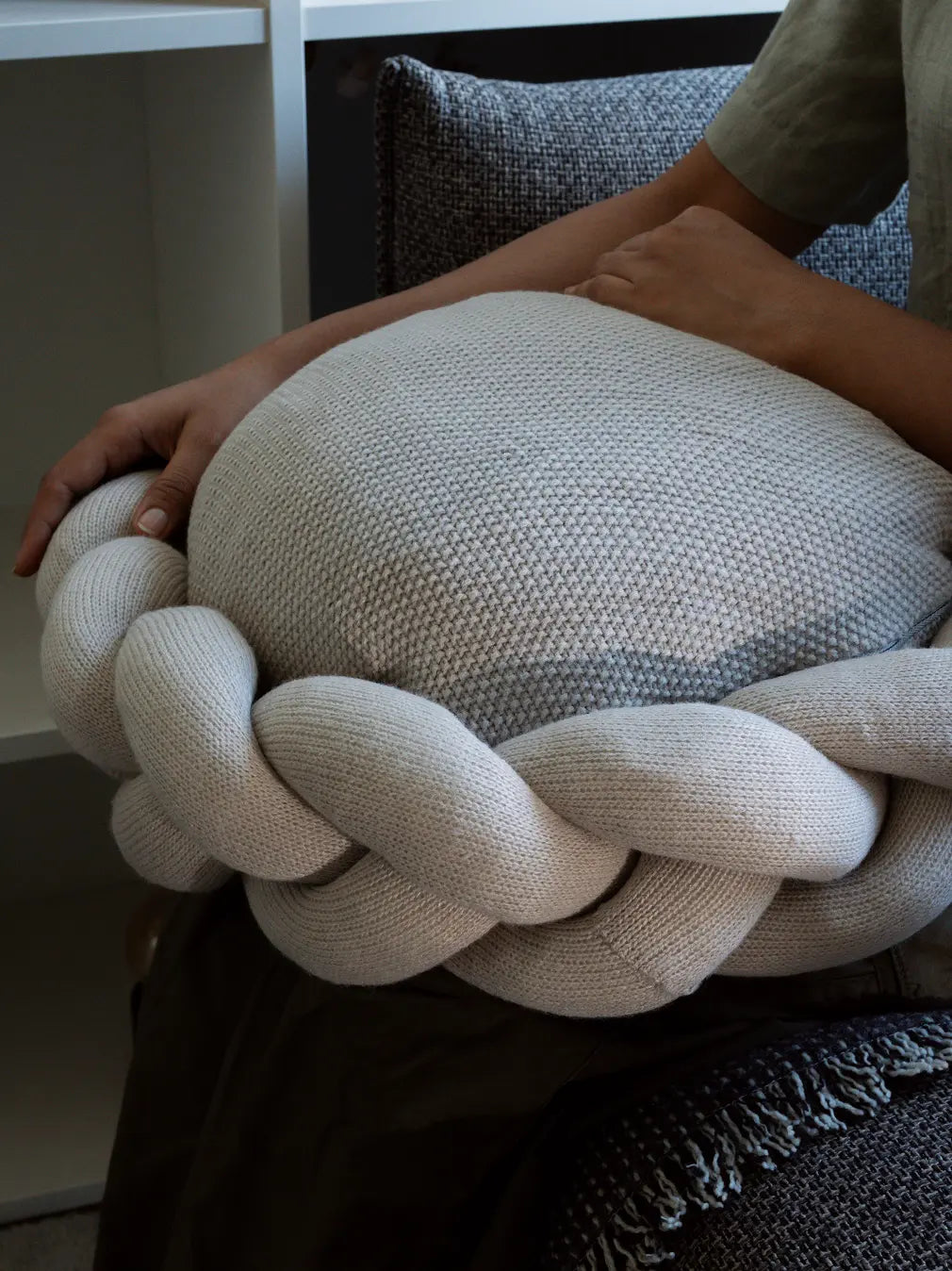 Halo Nest Cushion - Grey