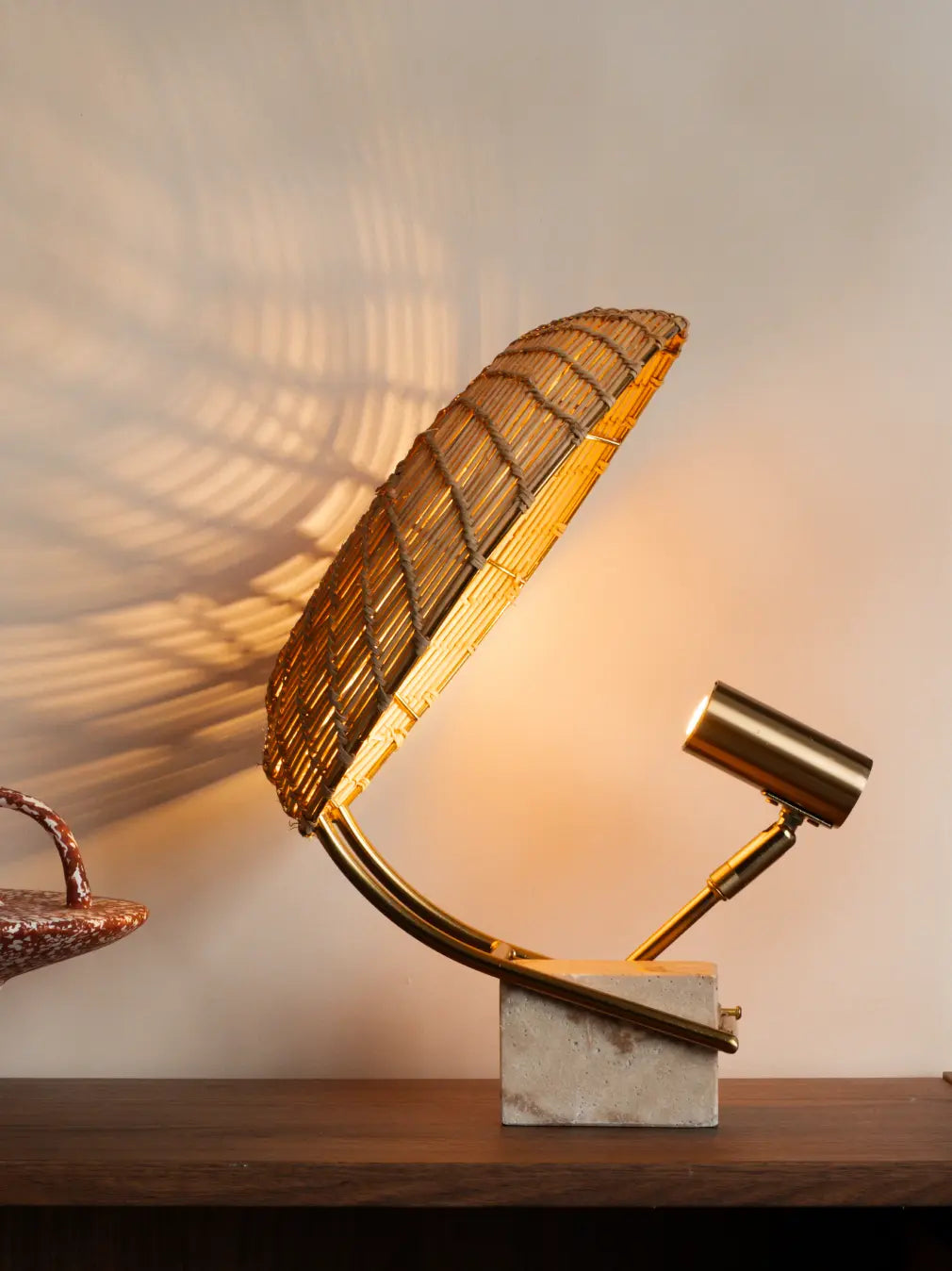 Helio Rattan Table Lamp