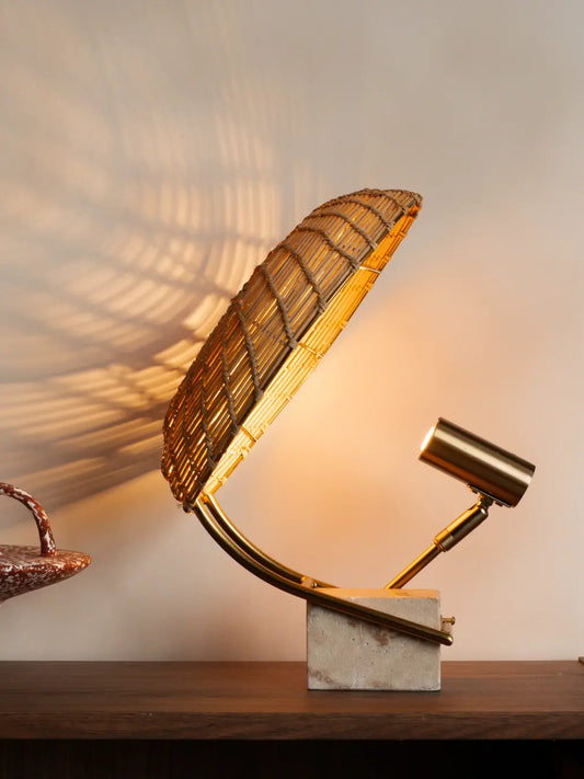 Helio Rattan Table Lamp