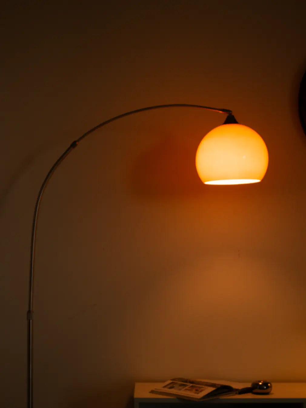 Horizon Orange Arc Floor Lamp