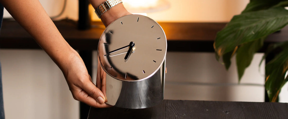 Precision Table Clock Horizon Rise Metal Table Clock| Buy Premium Table Clock – Gharko