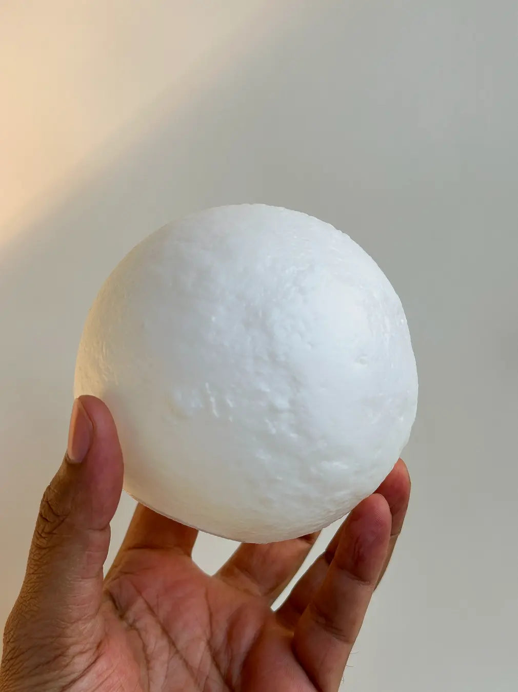 Textured acrylic dome diffuser for Lop portable table lamp LED lighting