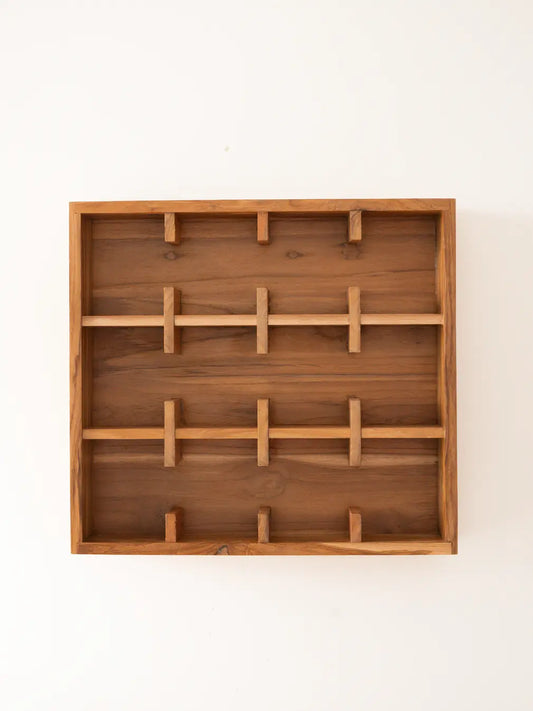 Solace-12 Teak Wood Cup Shelf