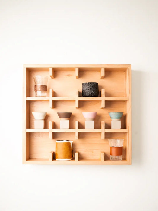 Solace-12 Wooden Cup Shelf
