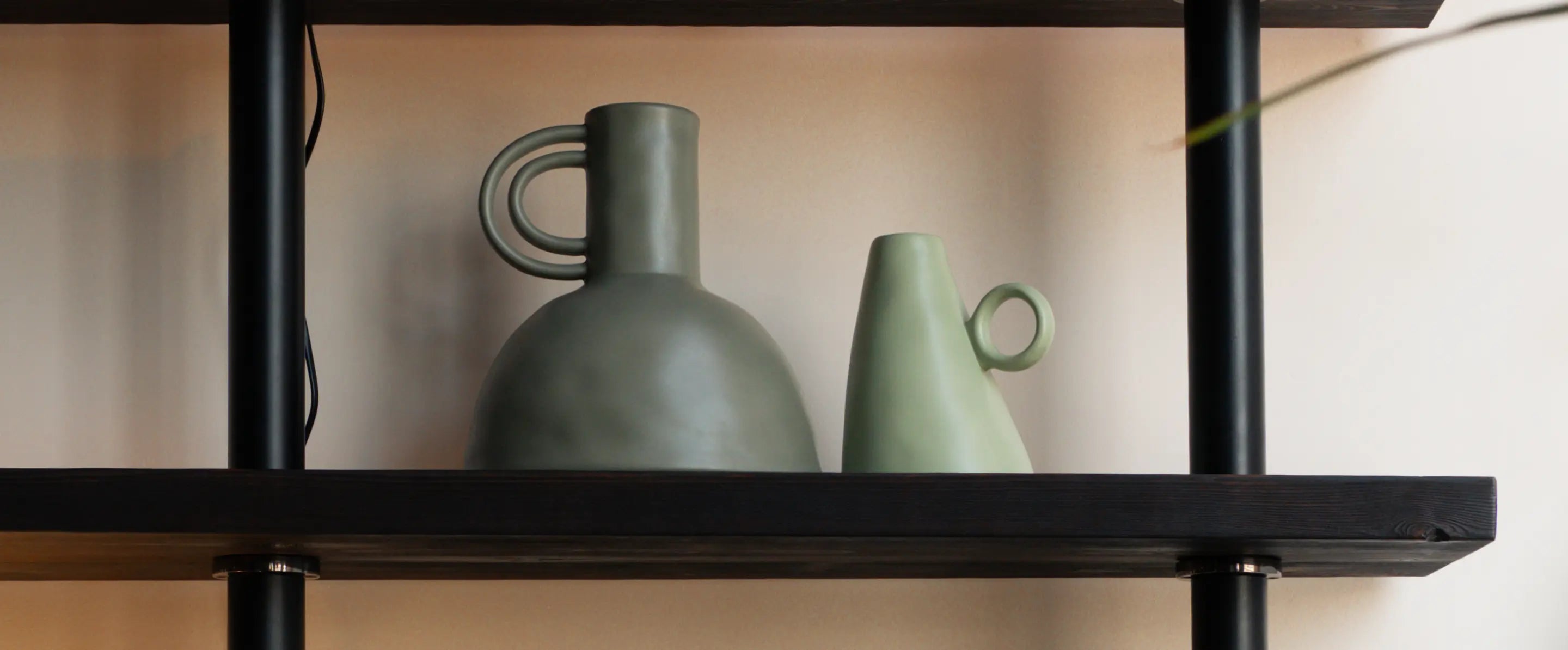 Takai Ceramic Vase styled with other ceramic vase together, premium modern vases for interiors