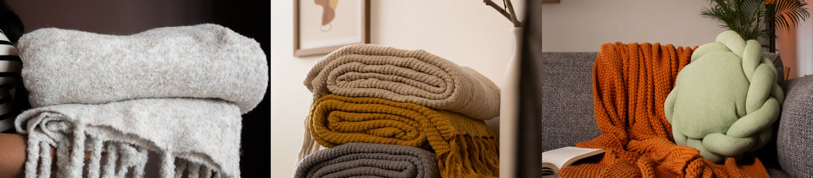 Premium knitted throws for cozy and stylish home décor
