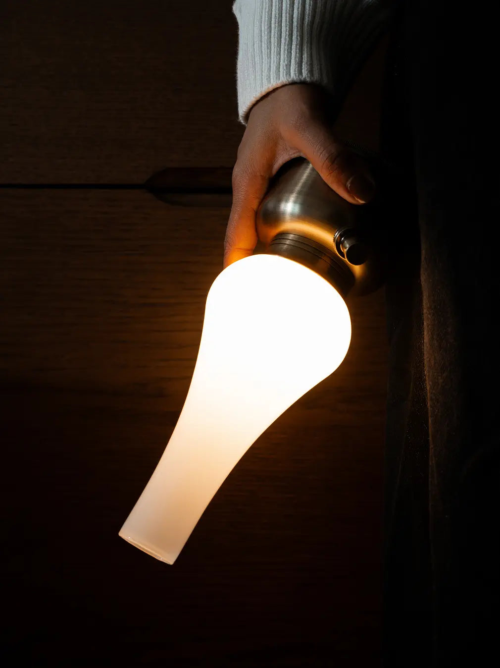 Vintage Lantern Glass Portable Table Lamp