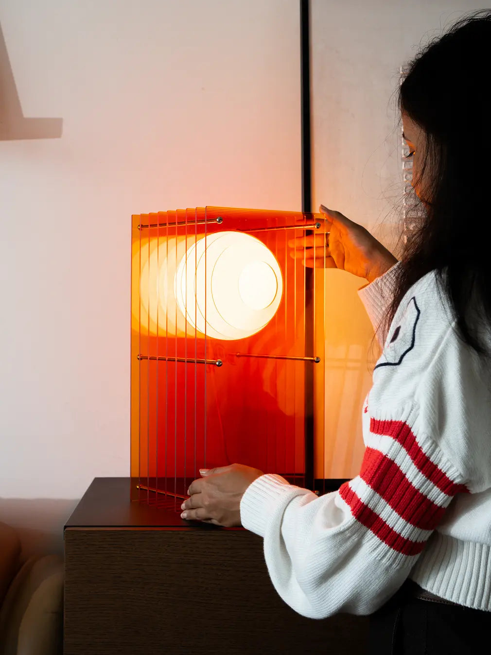 Lop Tall Orange Table Lamp