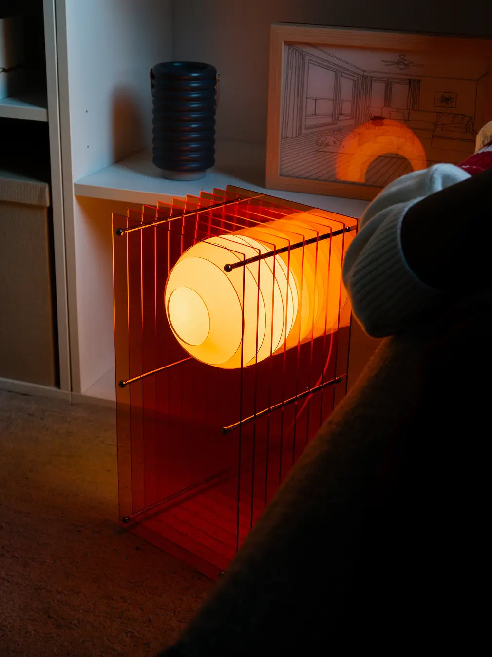Lop Tall Orange Table Lamp